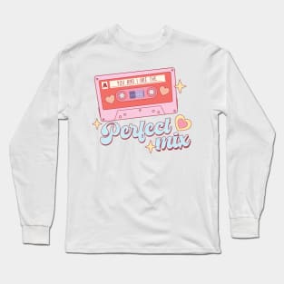 You and I are the Perfect Mix (Cassette Valentine's Design) Long Sleeve T-Shirt